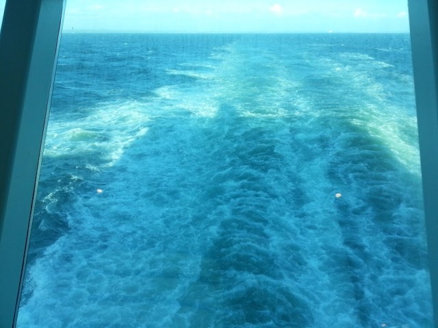 Jeg syns dette minte litt om kjølvannet etter båten min