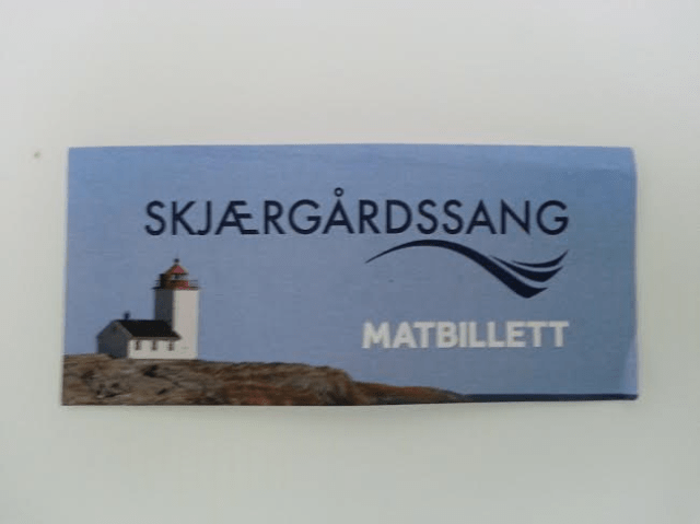 Matbillett Skjærgårdssang