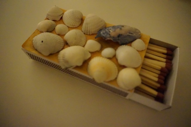 En ung kunstners dekorerte fyrstikkeske 